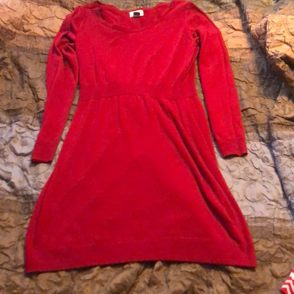 Old navy red petite sweater dress